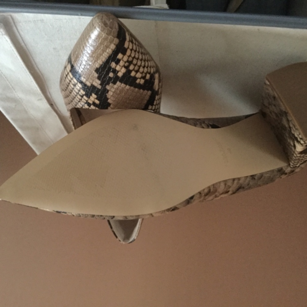 Zara Python Pointed Toe Pumps New Never Worn - image 5